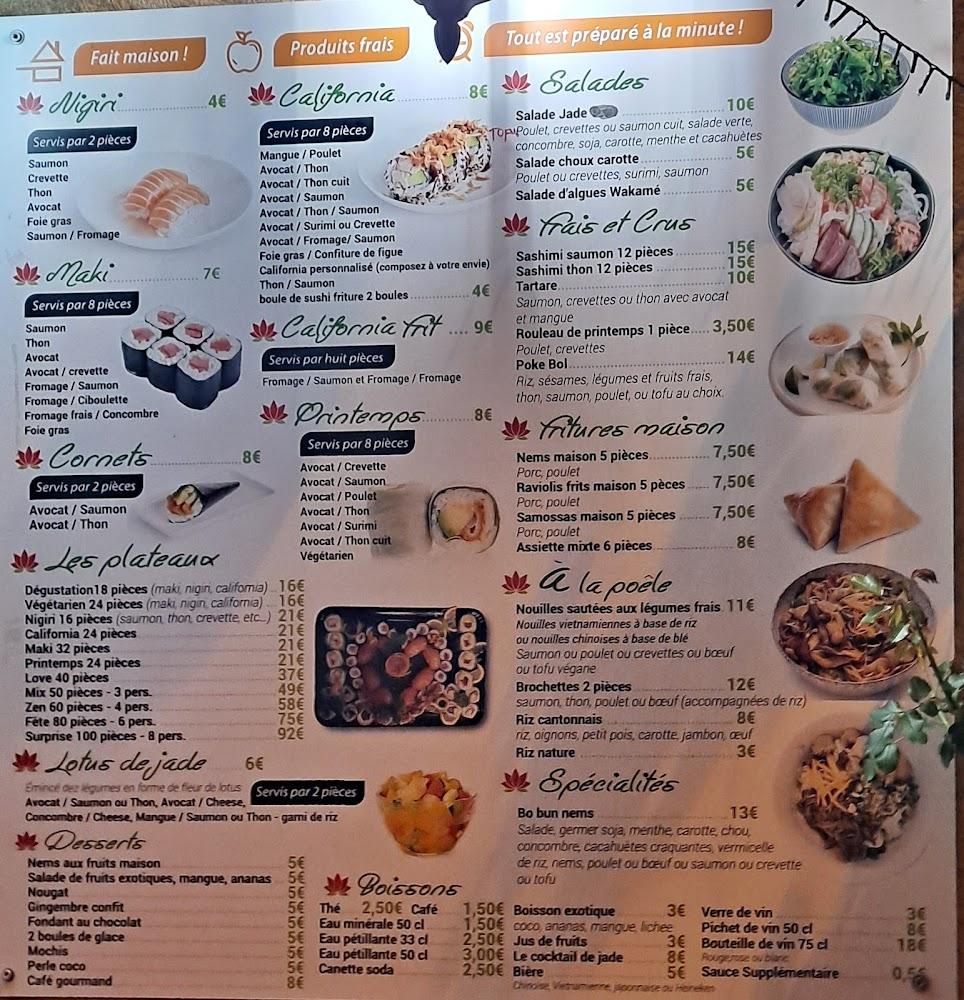 Jade sushi - Menu Image 1